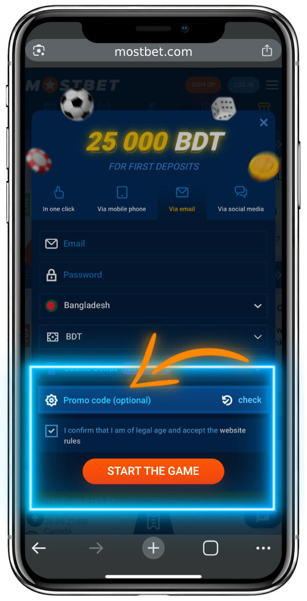 Mostbet promo code